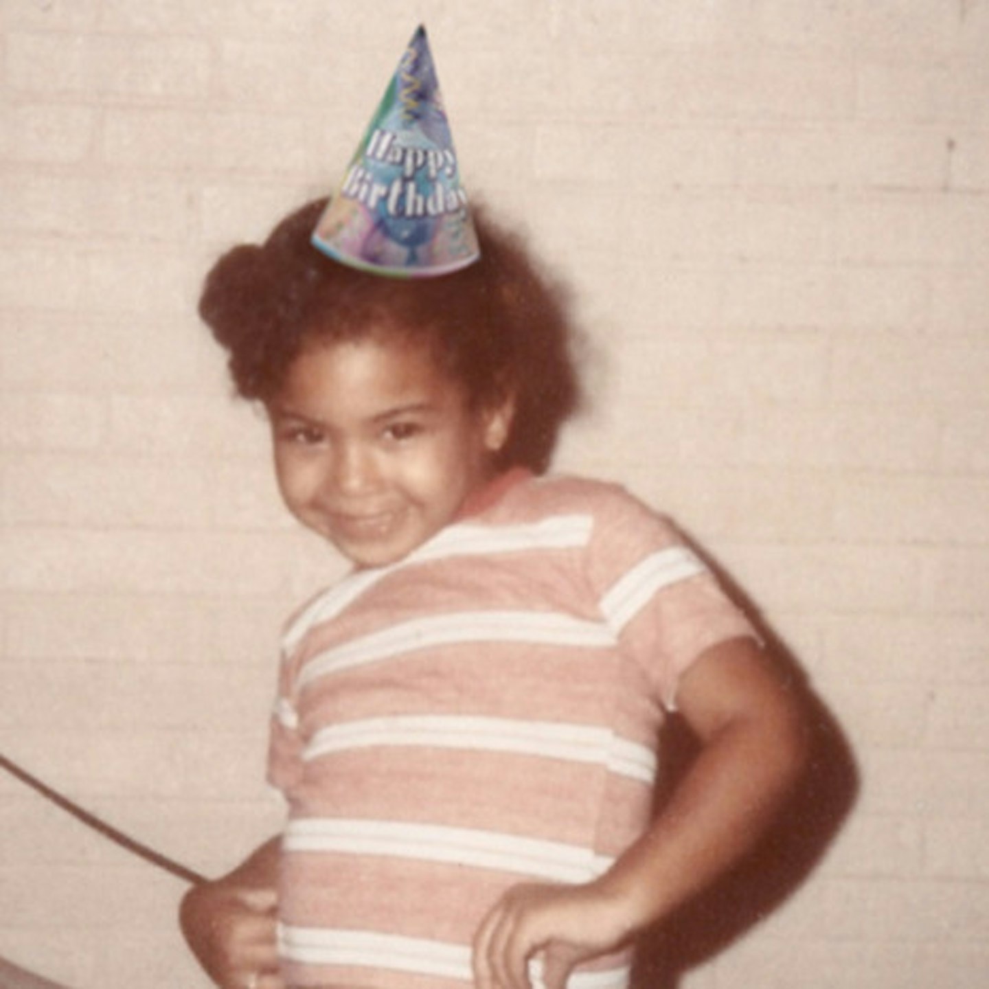 Bey shared this adorable birthday throwback