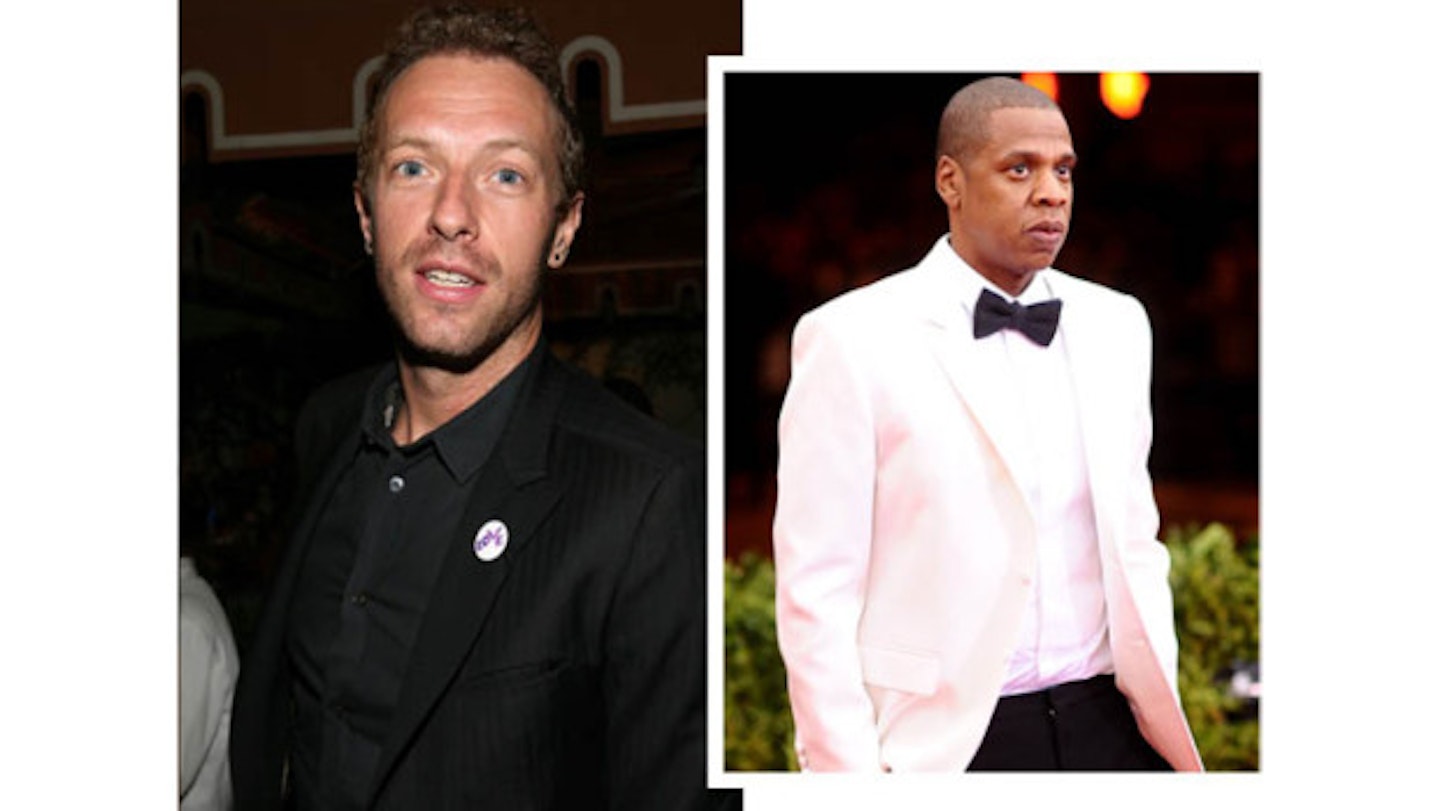 Chris Martin and Jay-Z