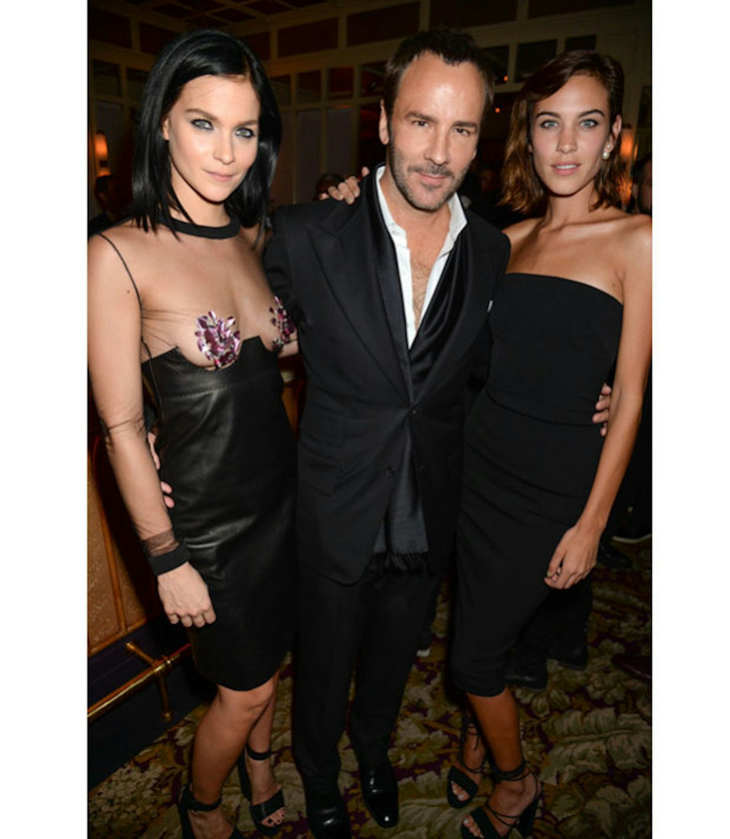 Leigh Lezark, Tom Ford and Alexa Chung