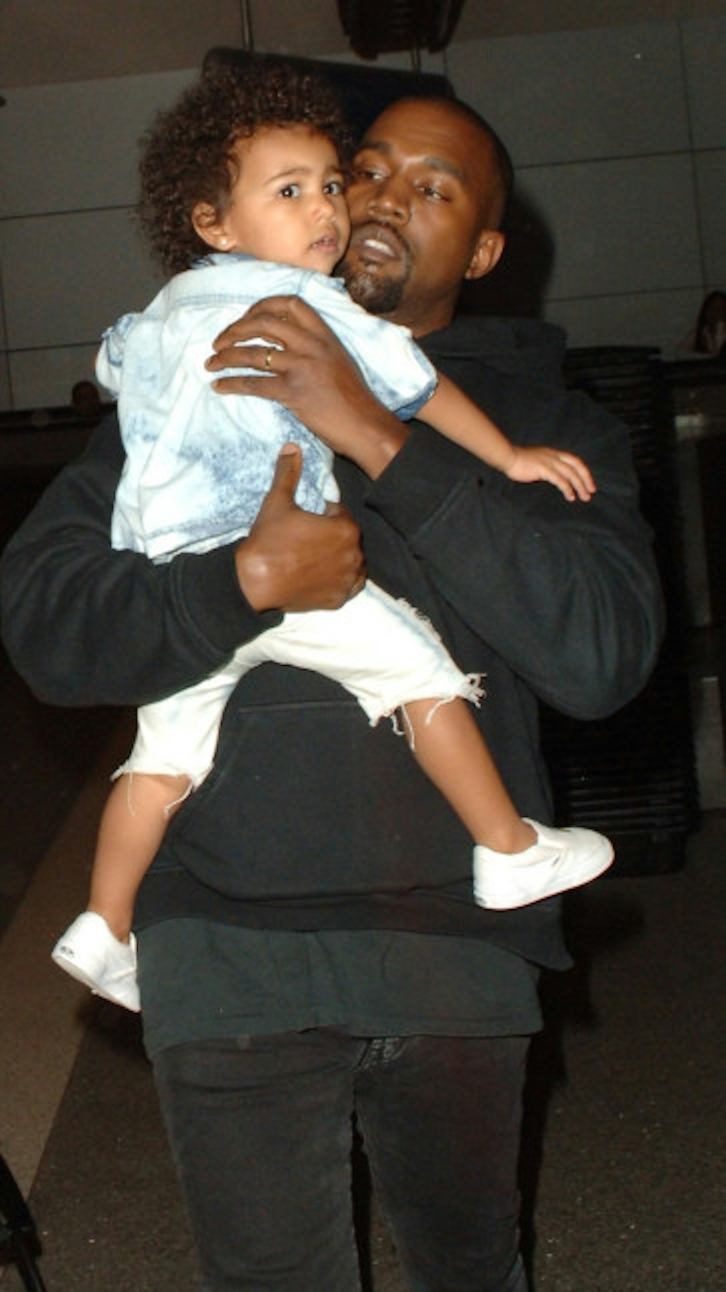 Kanye with daughter North West