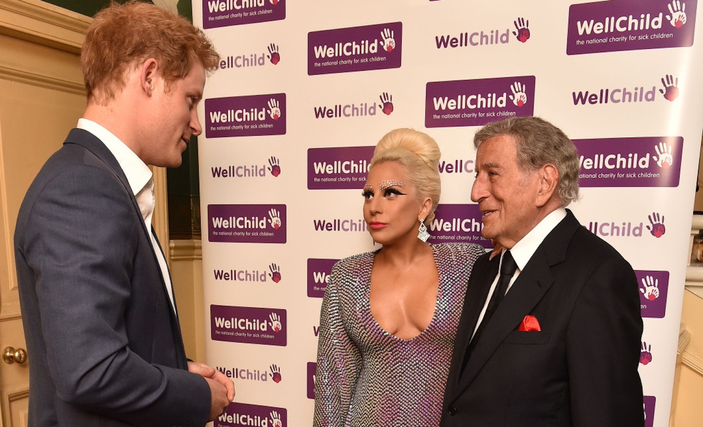 Prince Harry, Lady Gaga and Tony Bennett