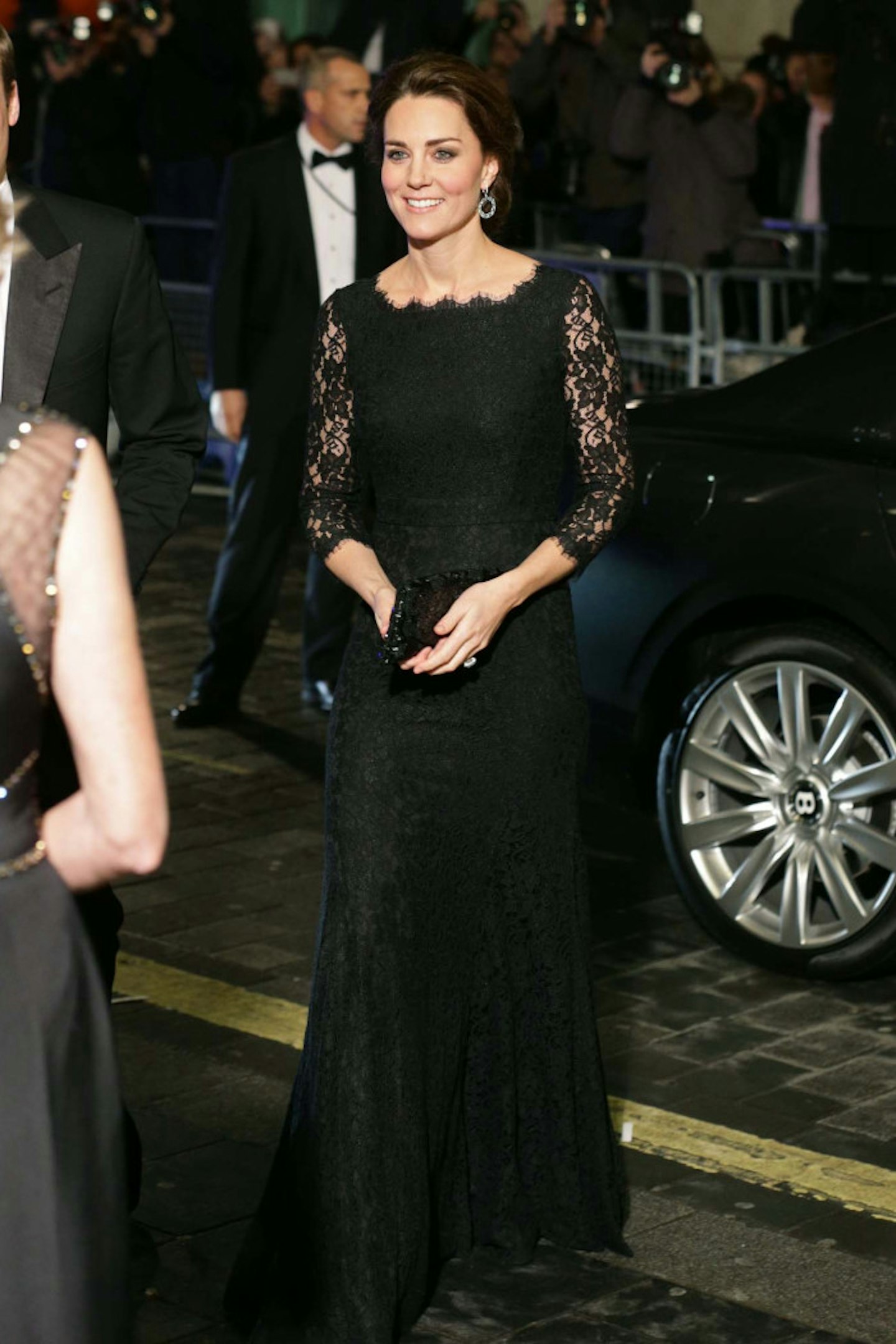 The Duchess Of Cambridge wears DVF dress at The Royal Variety Performance, 13 November 2014