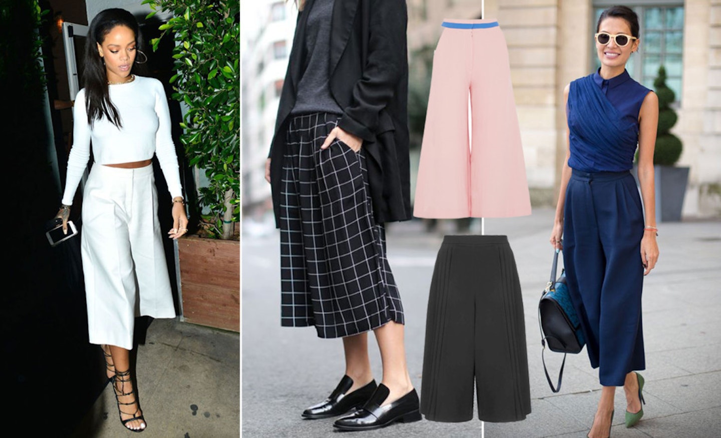 Shimmy away from shorts and put on some cracking culottes like our gal, Ri-Ri