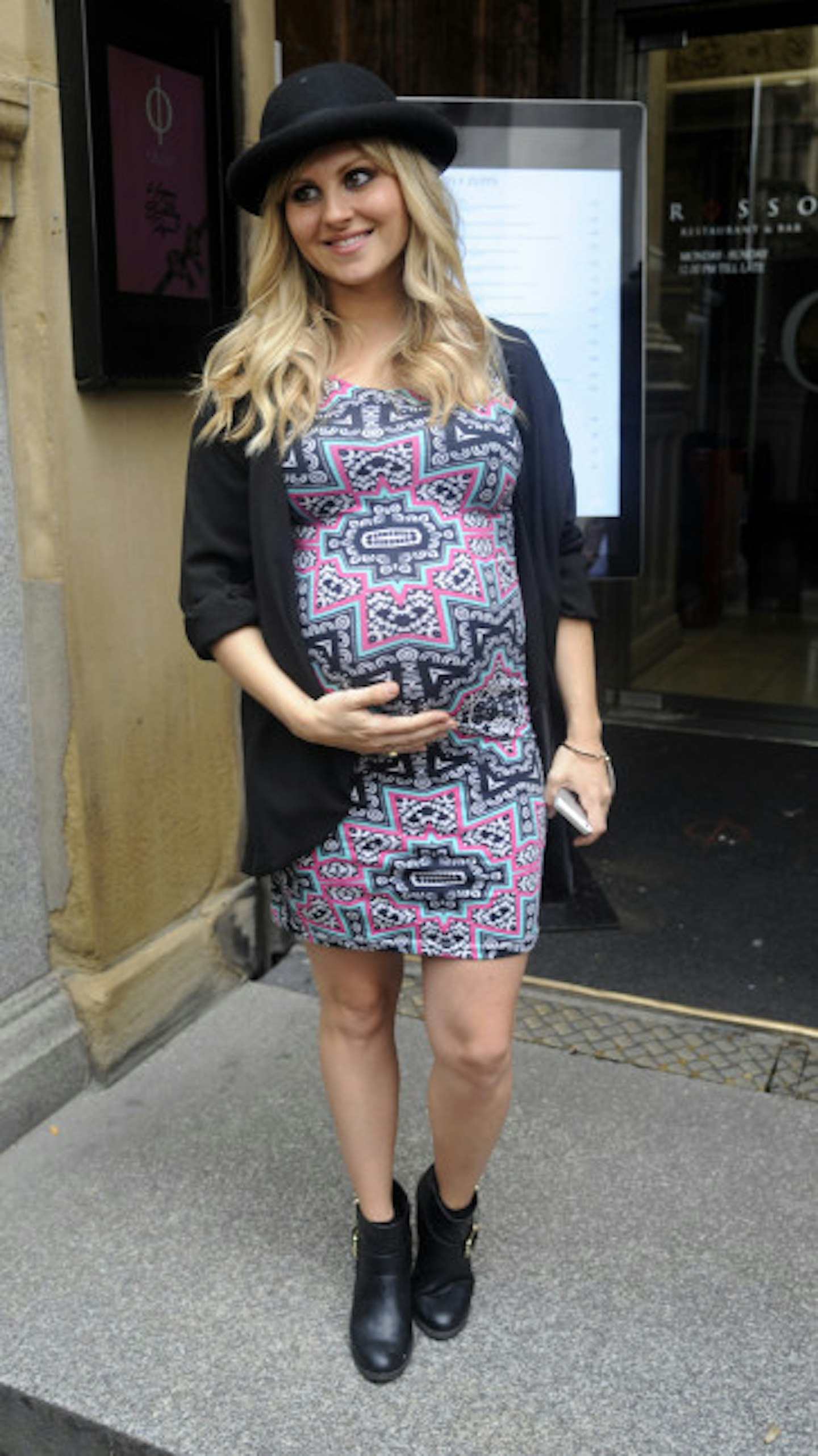 Tina O'Brien during her pregnancy