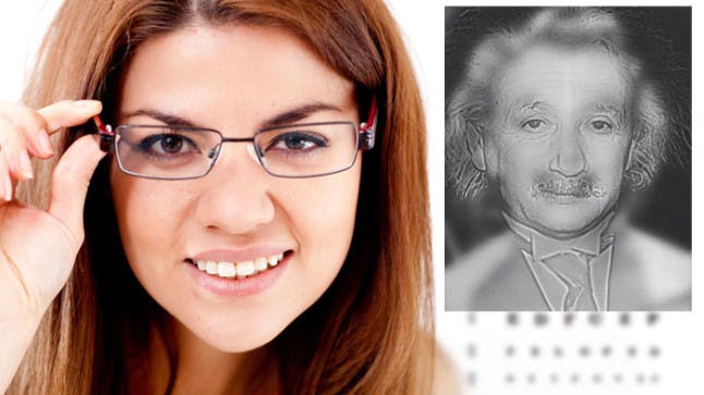 Do you need glasses? This picture will tell you the answer in seconds