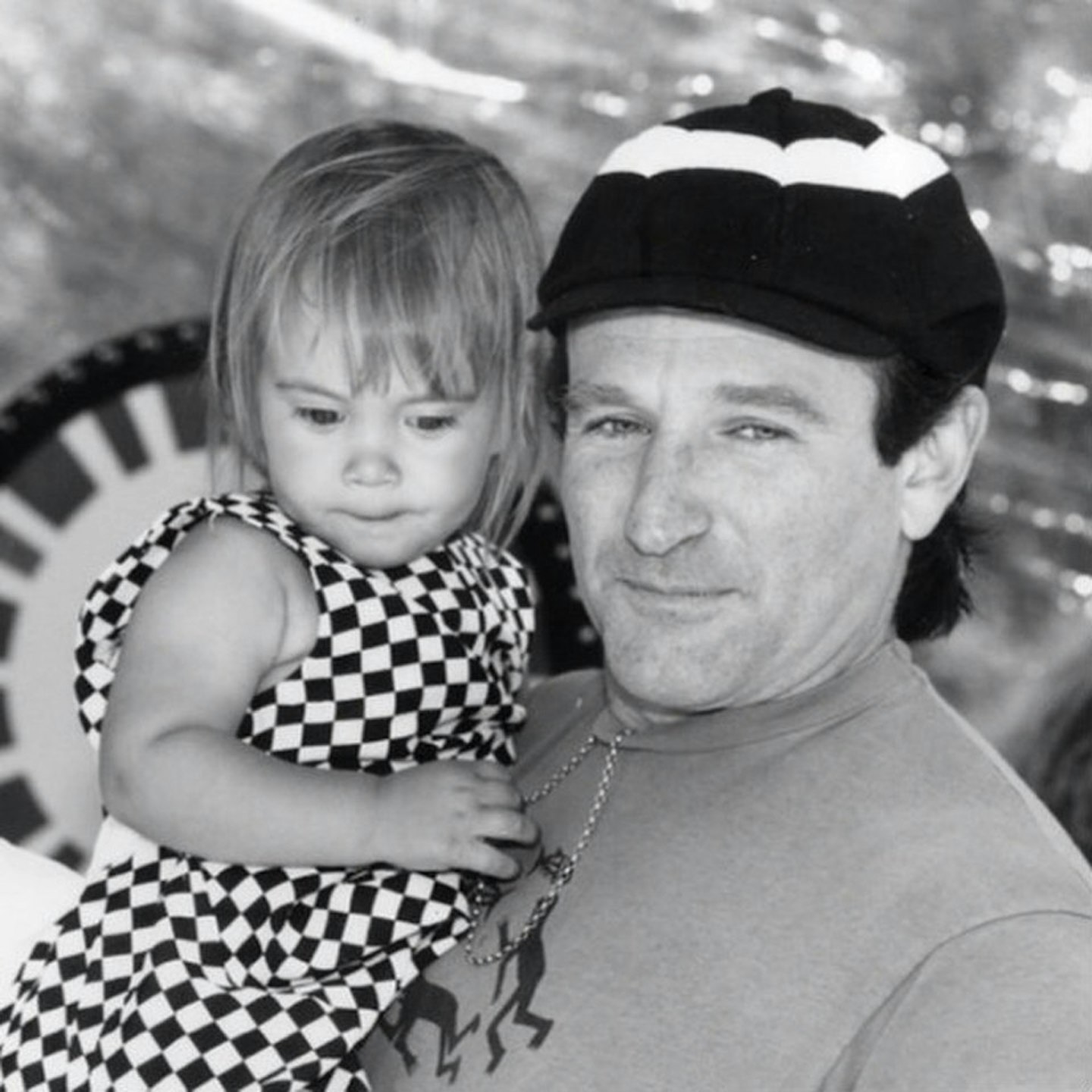 Robin and his daughter Zelda in a  #tbt photo he posted on August 1st