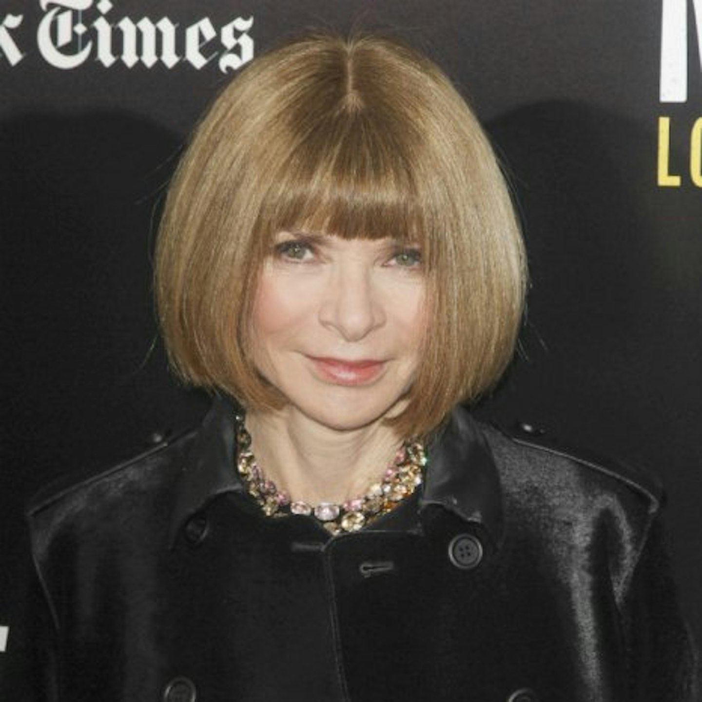 Anna Wintour and her famous bob hairstyle
