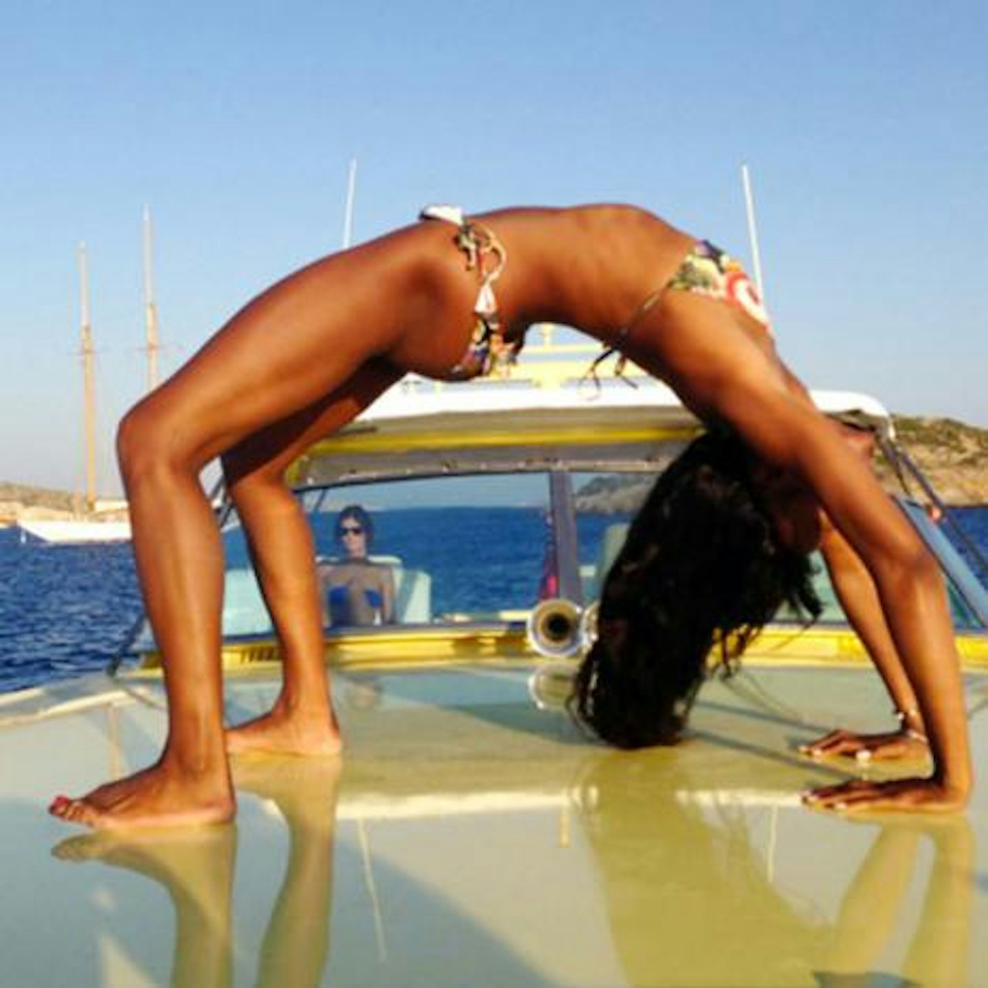 Naomi credits her youthful body to yoga