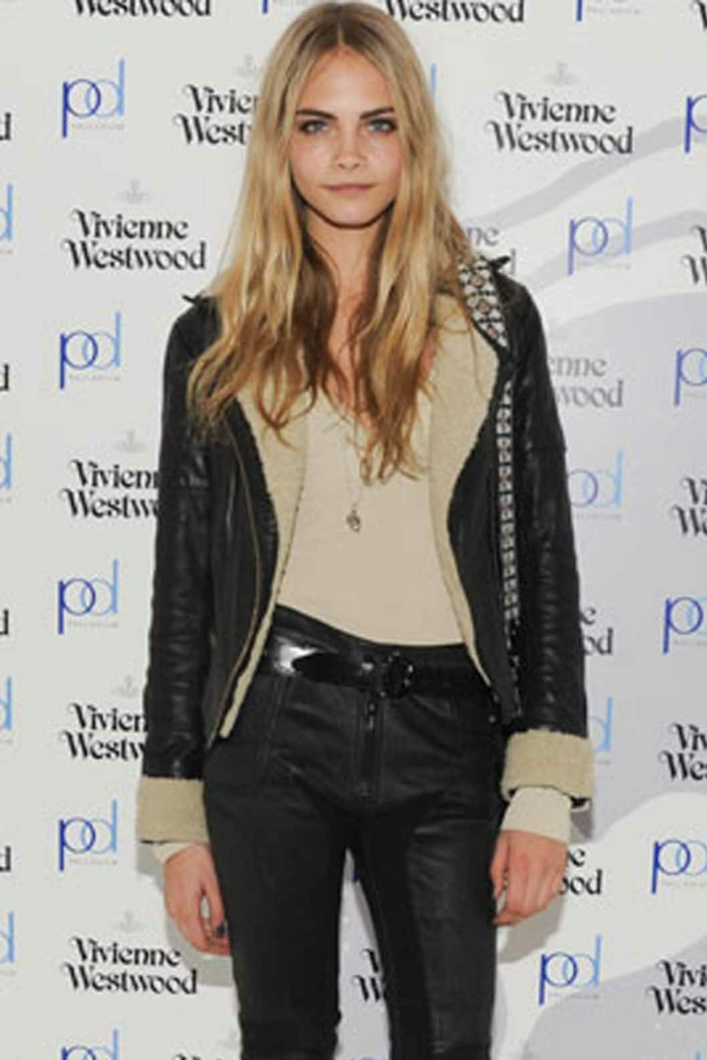 Cara Delevingne style leather trousers 2011