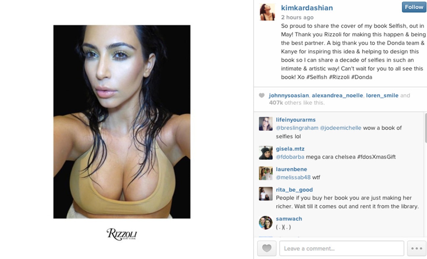 Kim Kardashian Selfies Book [Instagram]