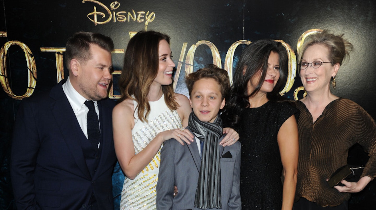James and the cast of Into The Woods