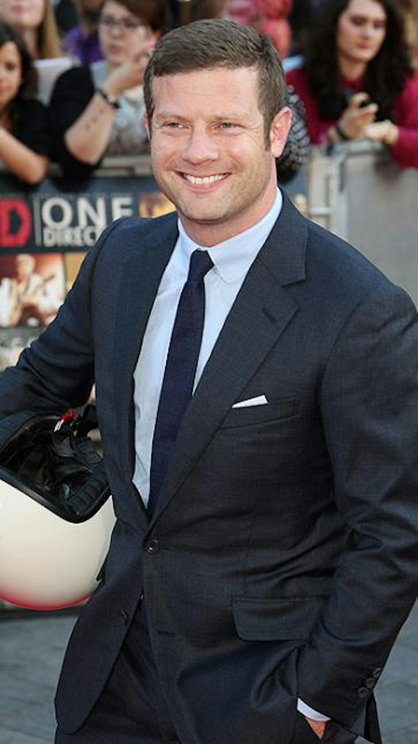 Dermot pictured at the One Direction film premiere on Tuesday