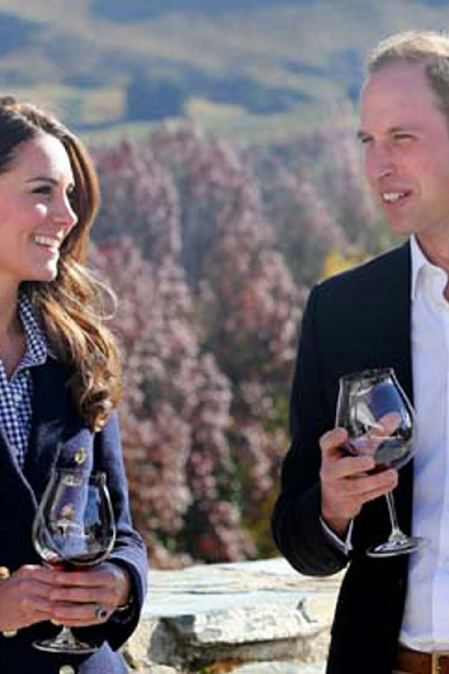 59-58. The couple go wine-tasting at the Amisfield winery in Queenstown, New Zealand