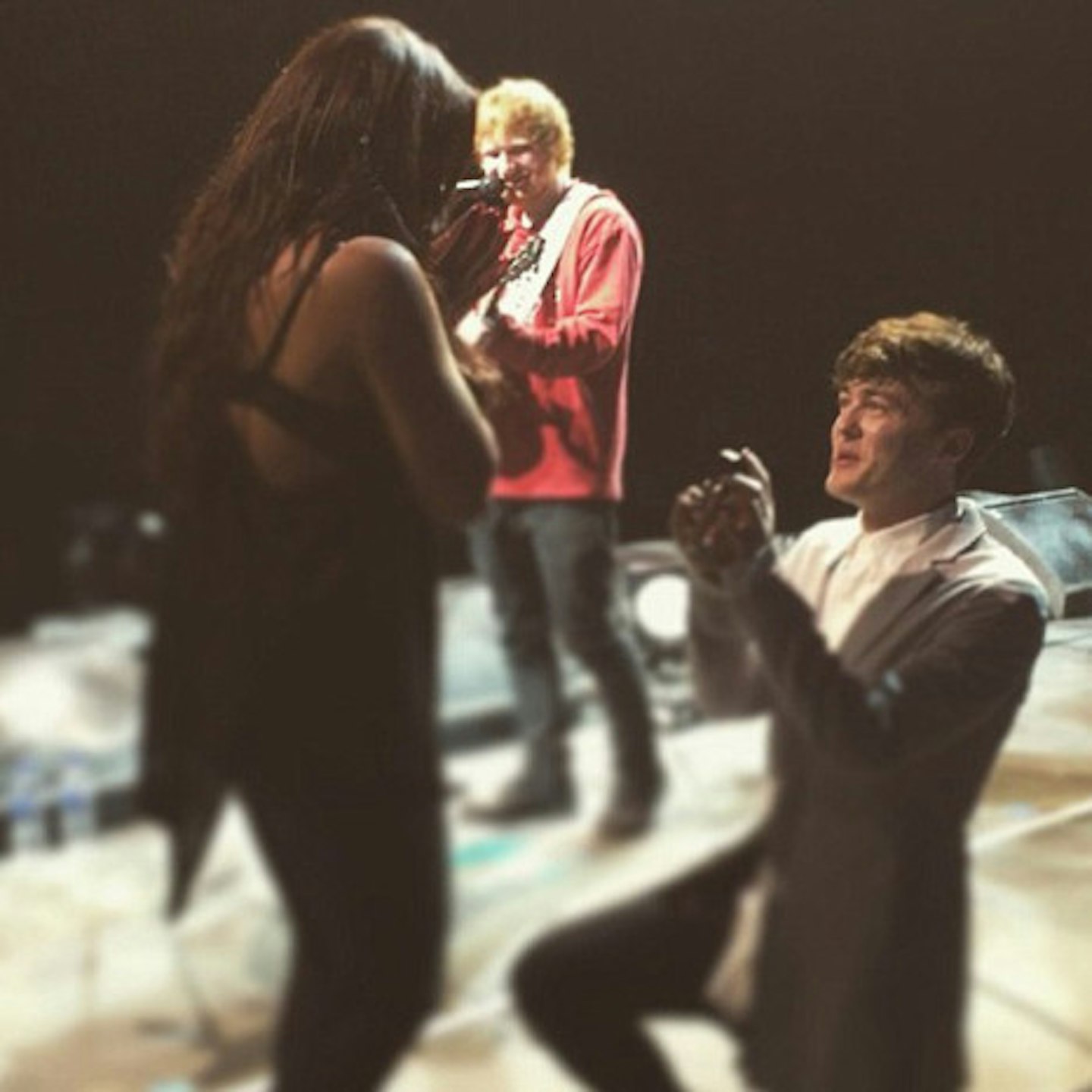Ed sang Jesy and Jake's favourite song as he popped the question