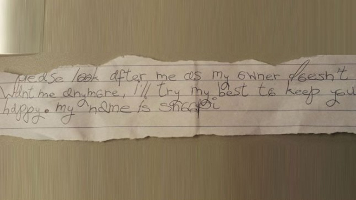 The note was written in a childish scrawl (via Archant)