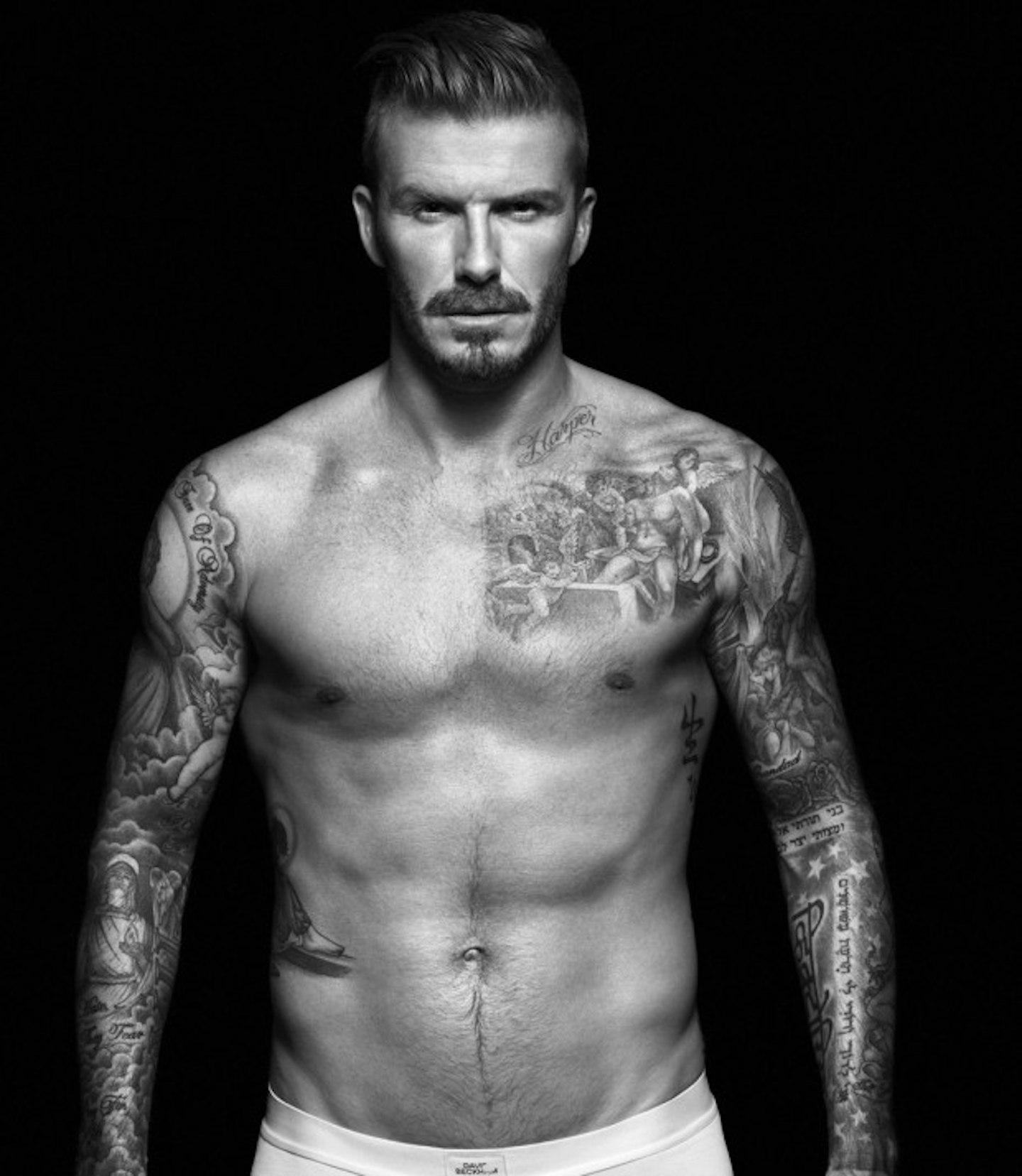 Becks in black and white. Dreamy.