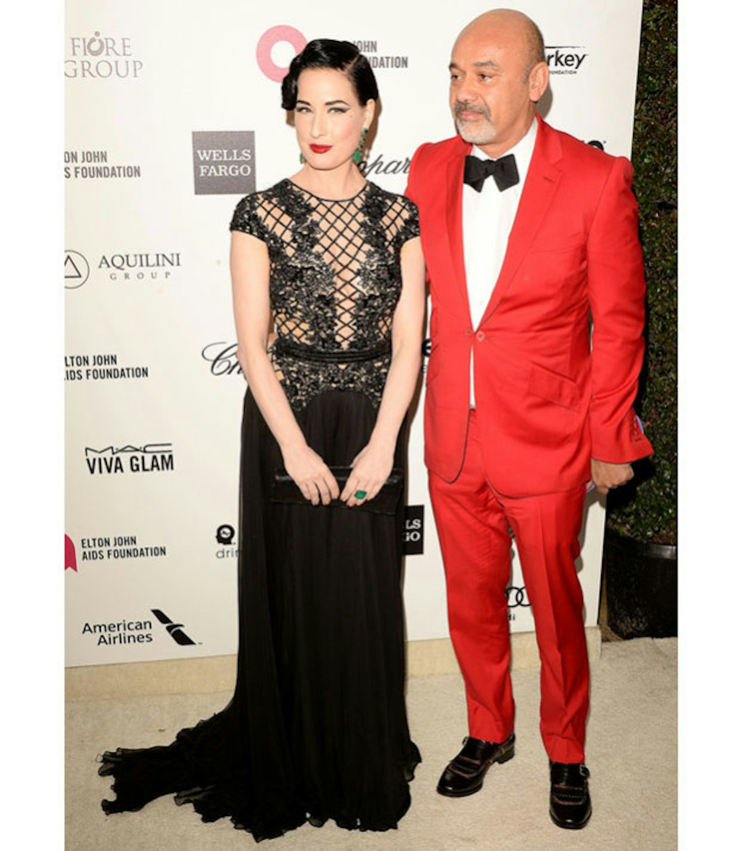 Dita Von Teese and Christian Louboutin