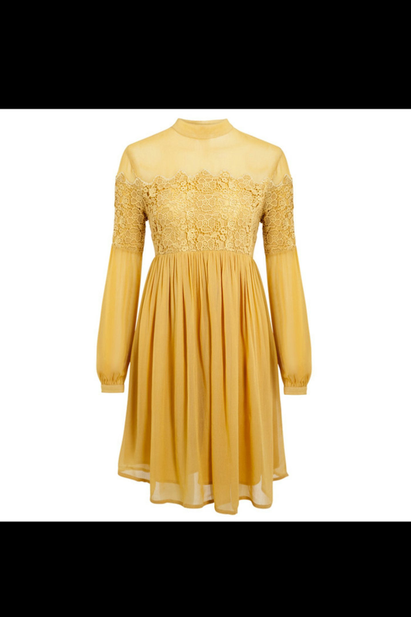 F&F Mustard Embroidered Dress