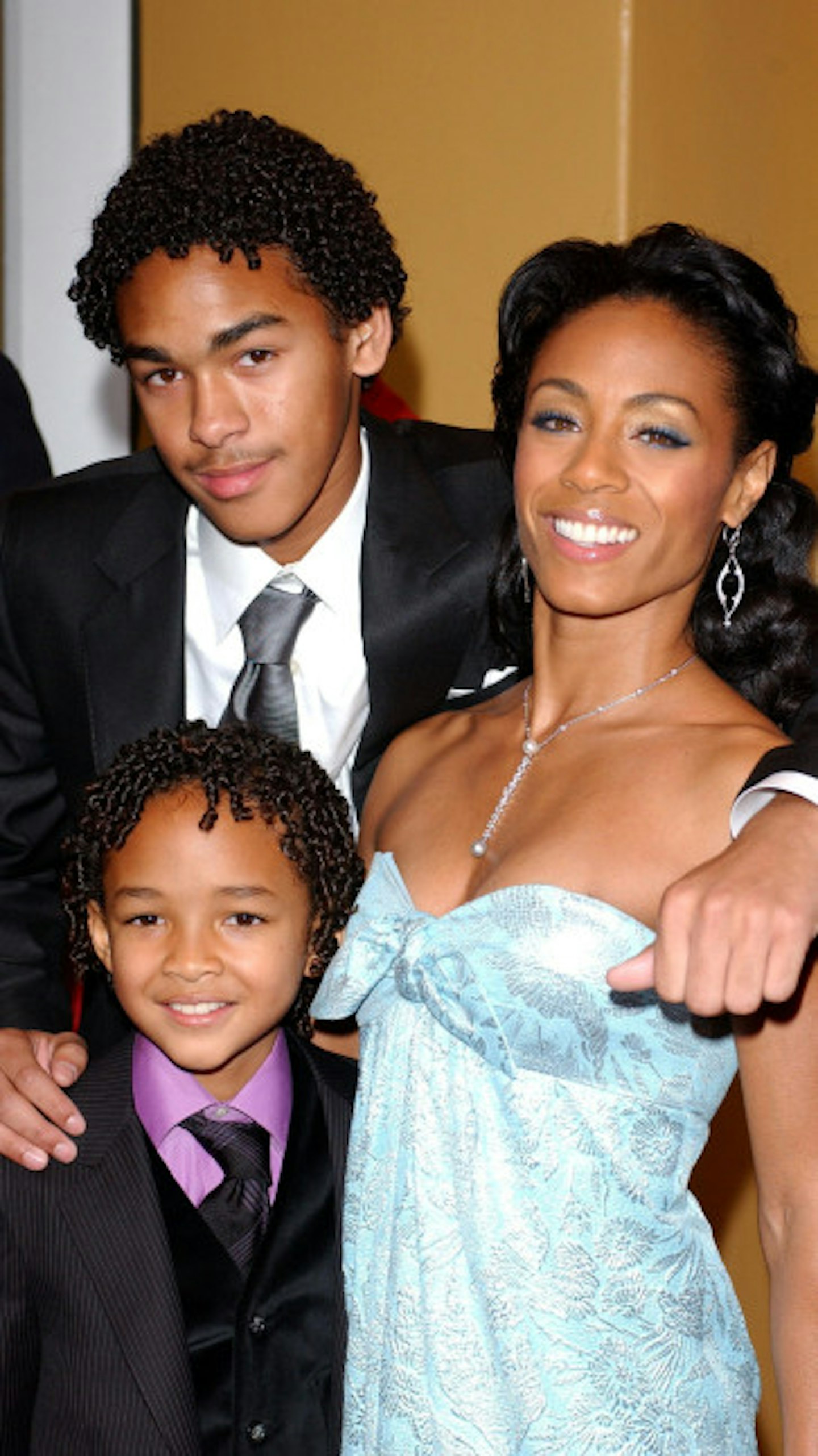 Jada Pinkett with stepson Trey and son Jaden