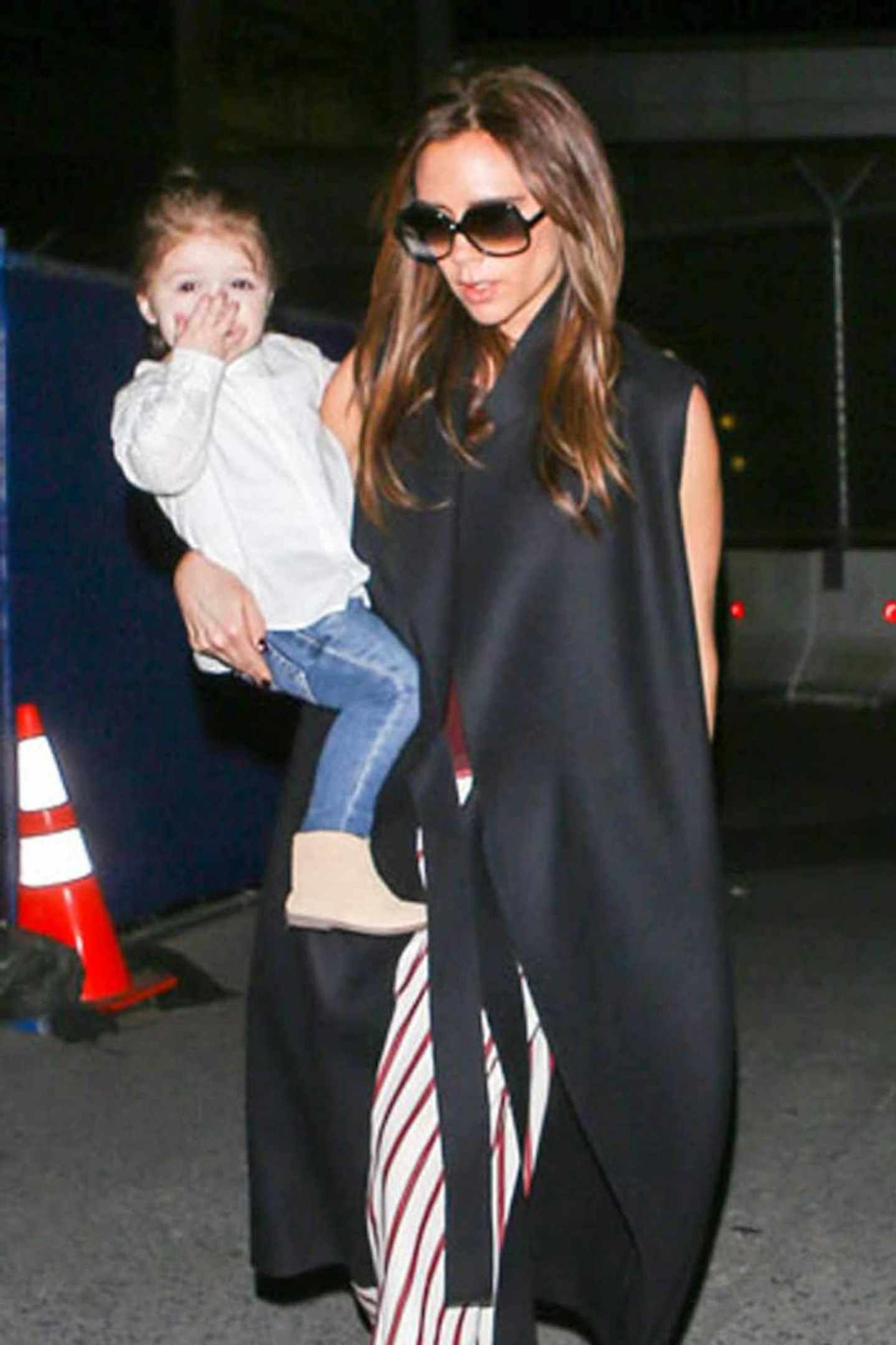 Victoria Beckham style black waistcoat harper los angeles