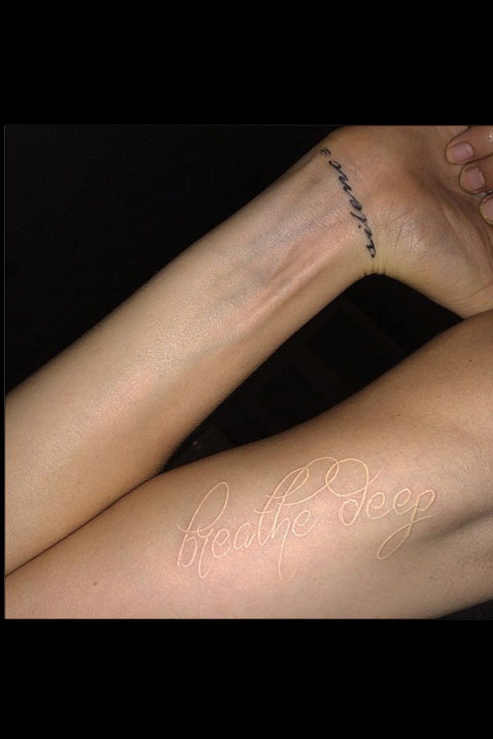 Check Out Daisy Lowe's Lightning Bolt Tattoo | %%channel_name%%