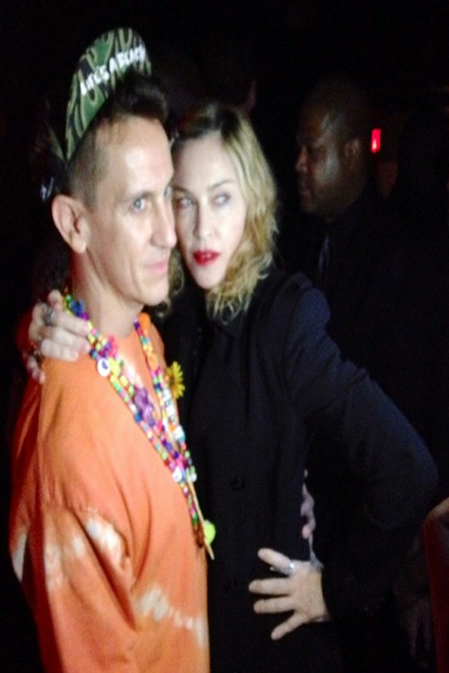 Madonna and Jeremy Scott at the Jeremy Scott show afterparty