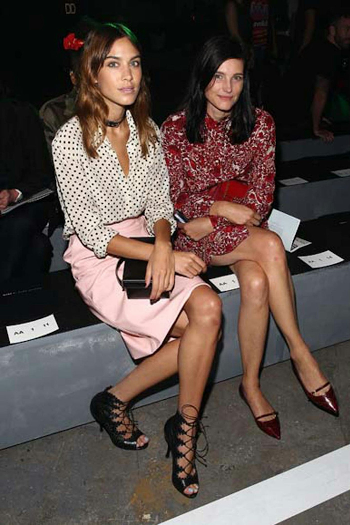Alexa Chung and Tabitha Simmons at Marc by Marc Jacobs