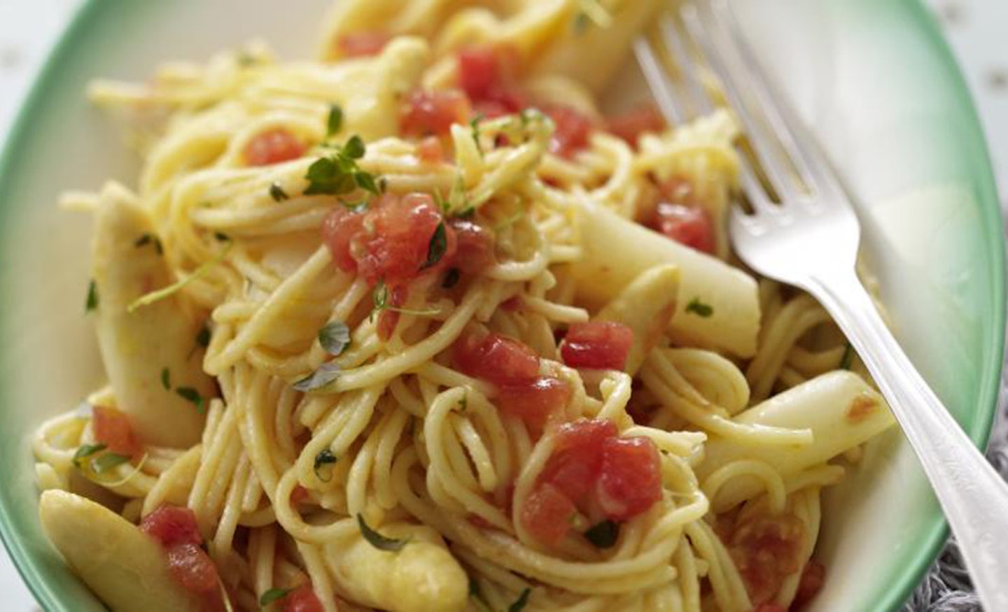 Spaghetti With Asparagus