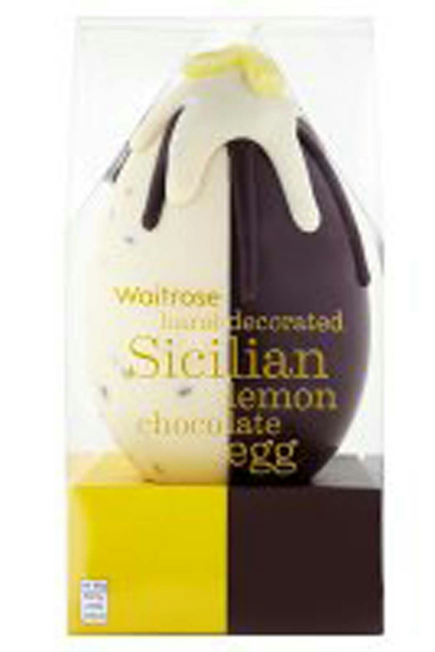 Waitrose Sicilian lemon chocolate egg 185g  u2606u2606u2606u2606u2606  Write a review . This action will open a modal dialog. £7.00 waitrose