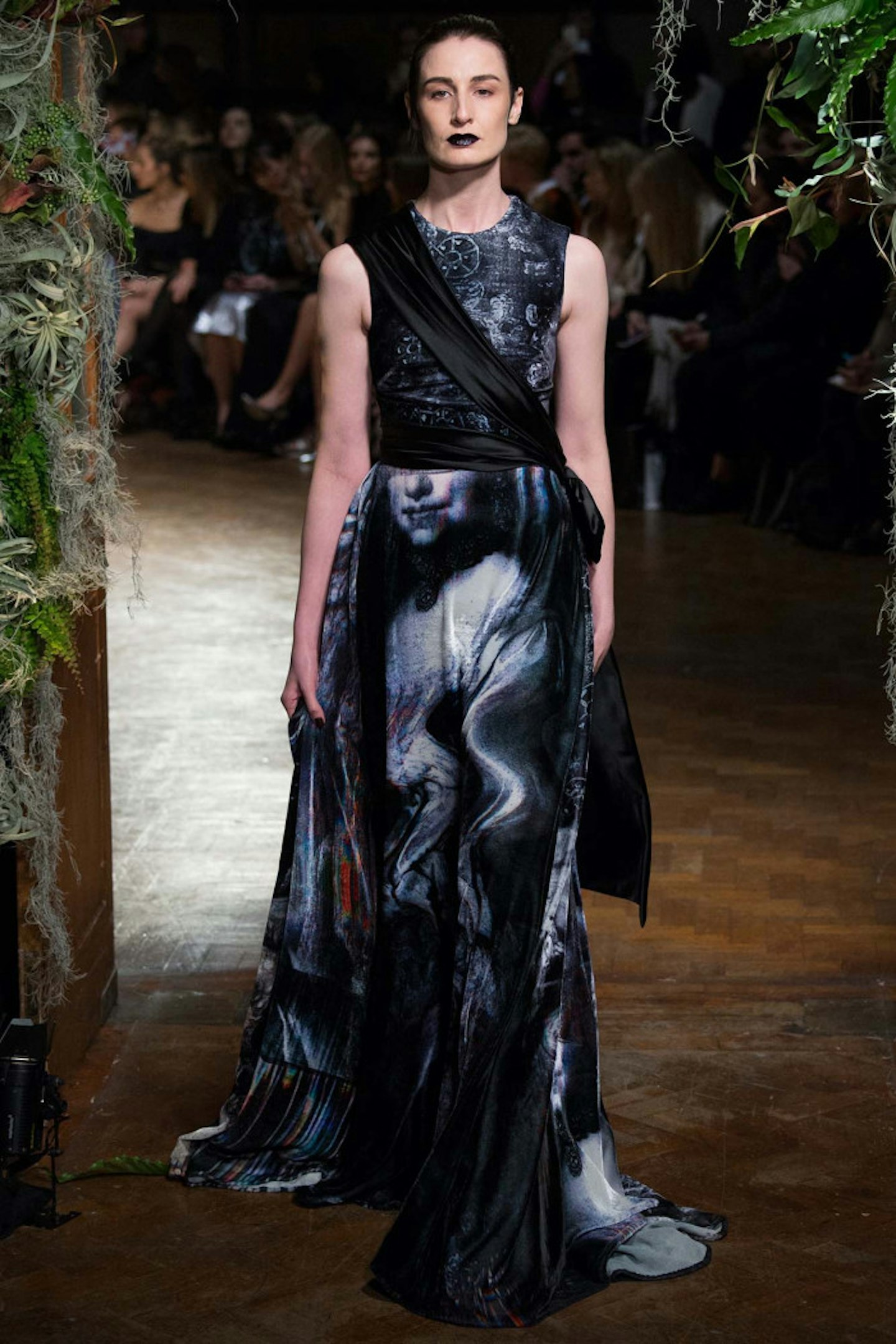 Drama, drama, drama could be the order of the day for Sienna if she selected this Giles gown.
