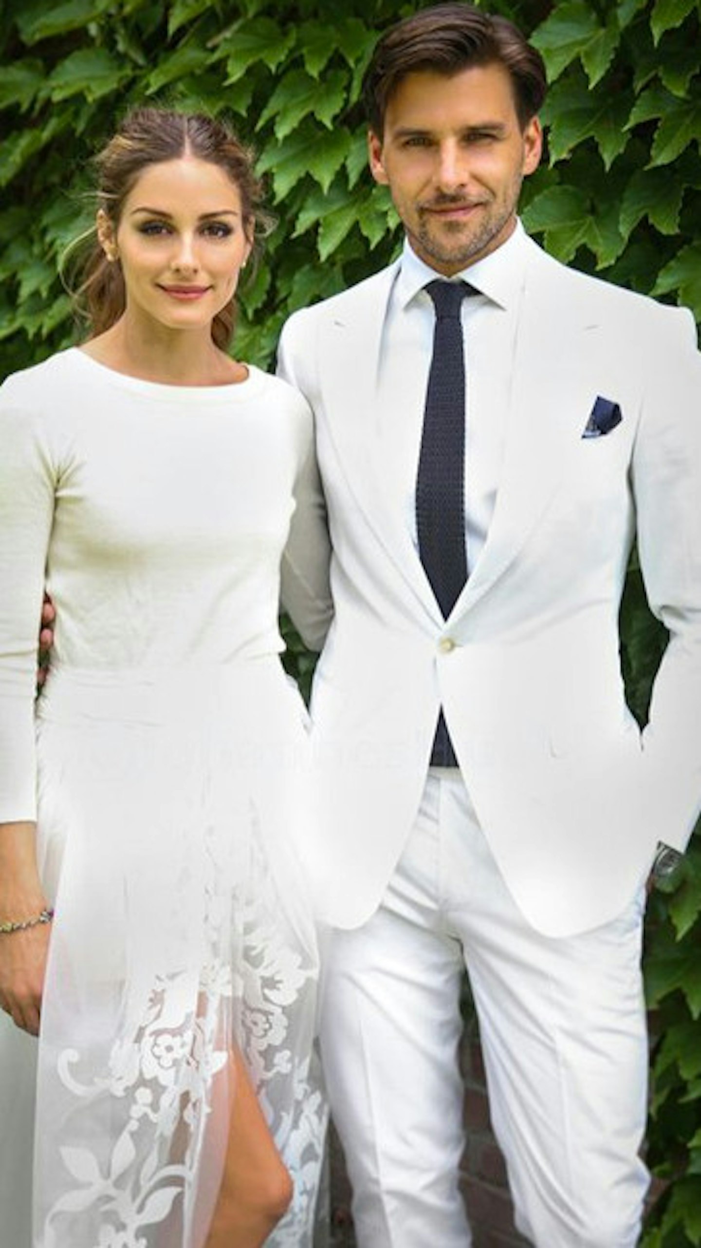 Olivia married husband Johannes Huebl in an understated ceremony