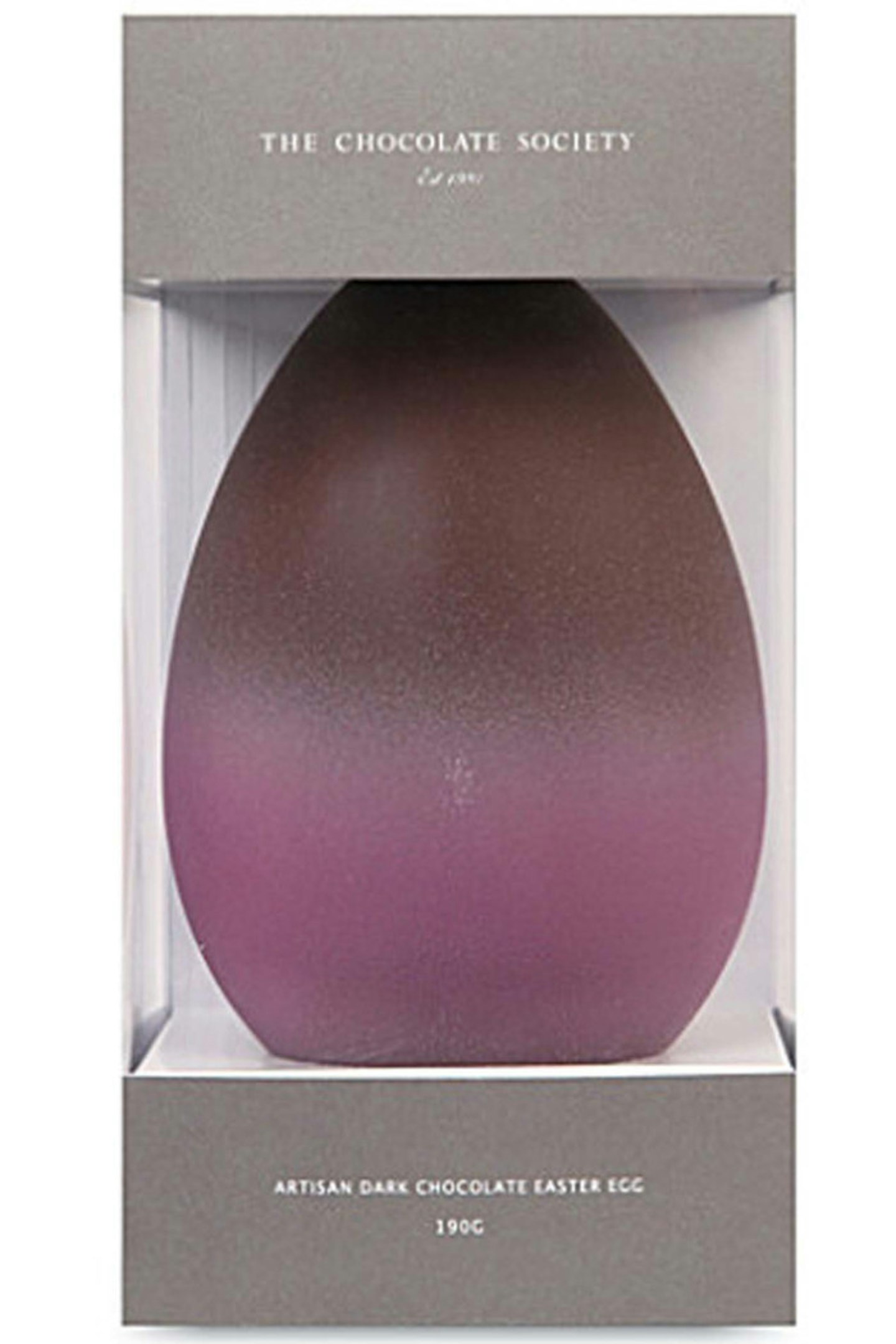 THE CHOCOLATE SOCIETY Ombre purple dark chocolate egg 190g £24.99 selfridges