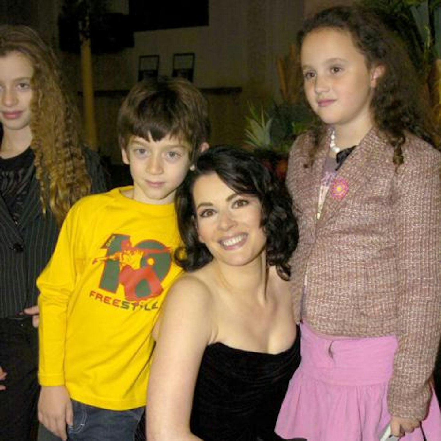 Nigella with her children and stepdaugher (right) in 2004