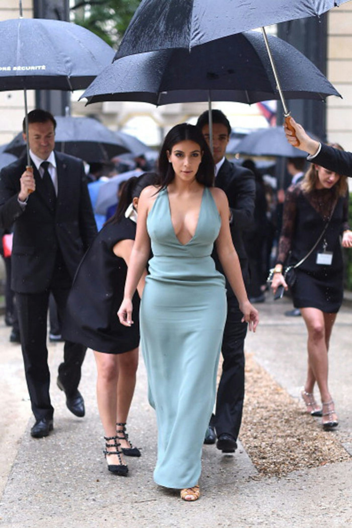Kim Kardashian at the Valentino show