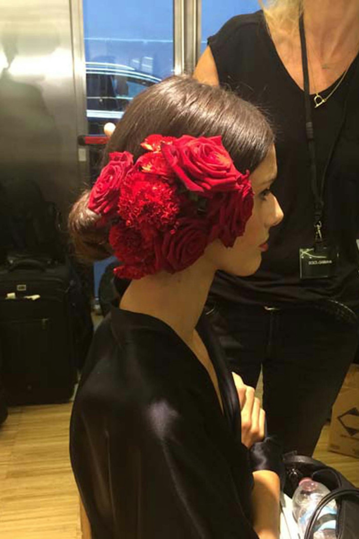 Flowers backstage at Dolce