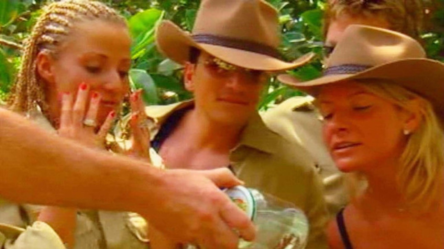 Katie met future husband Peter Andre in the jungle in 2004