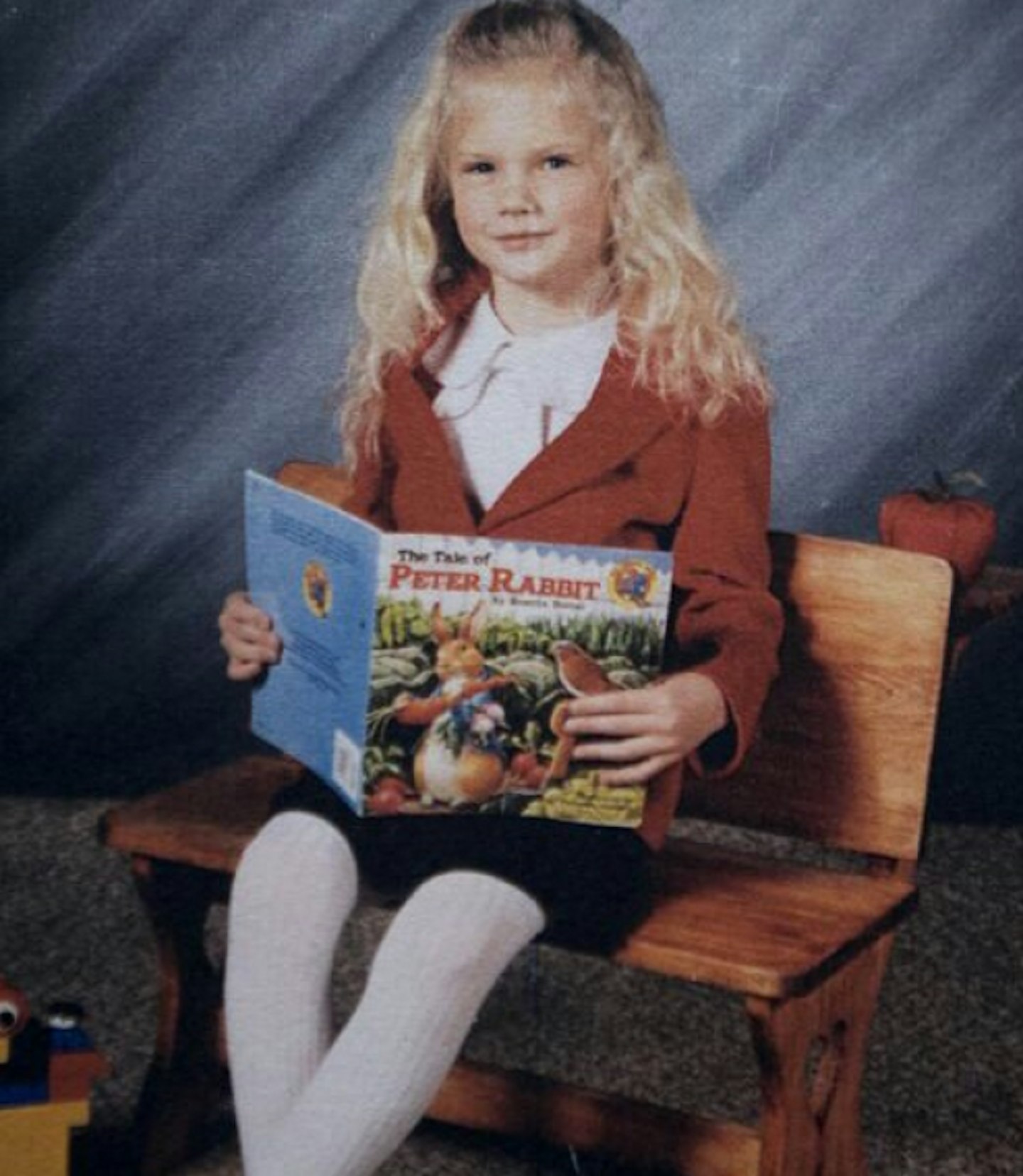 She has embarrassing childhood throwbacks (just like us!)