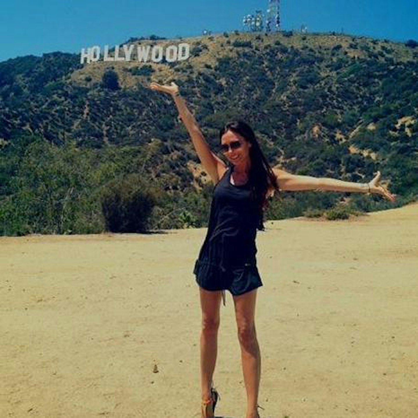 Victoria ditched her heels for a hike in LA with a friend recently