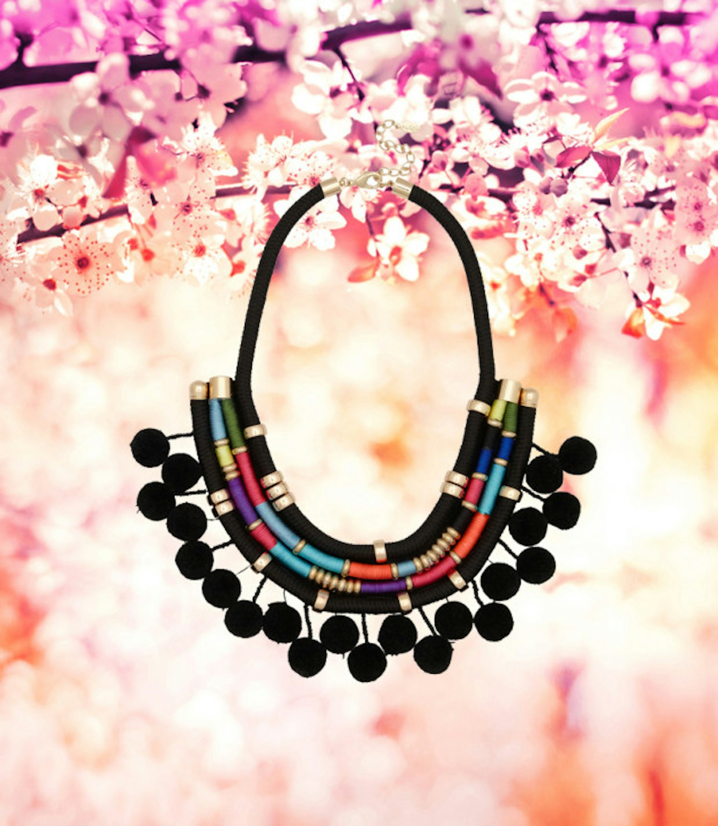 spring-buys-aldo-black-pom-pom-necklace