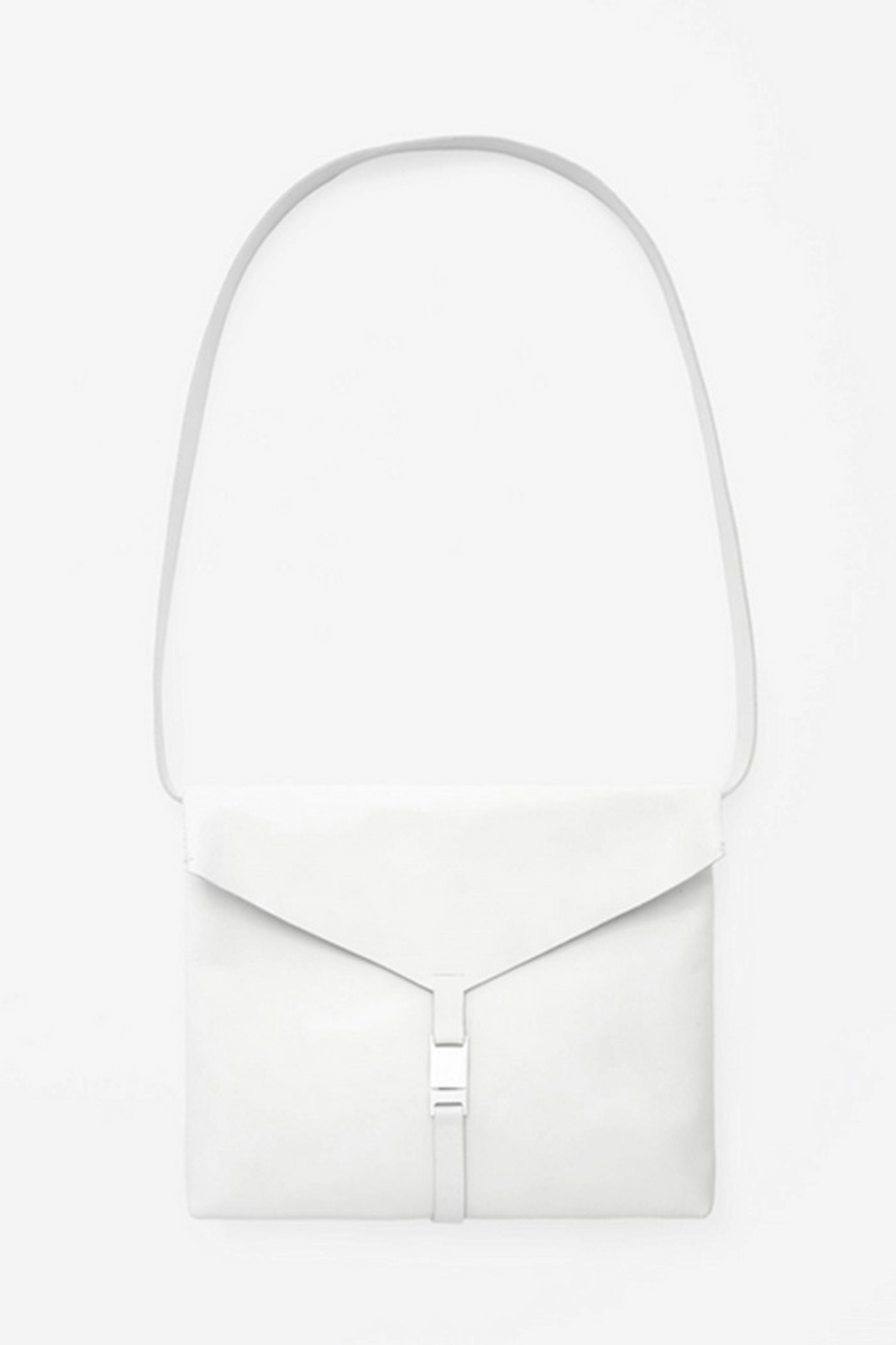 Make the most of the summer months and swap your trusty black leather handbag for this white shoulder style.