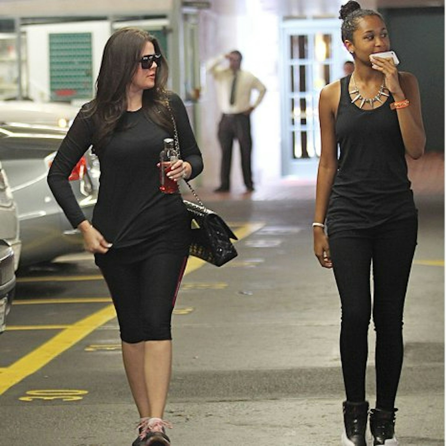 Khloe with Lamar's daughter Destiny in August