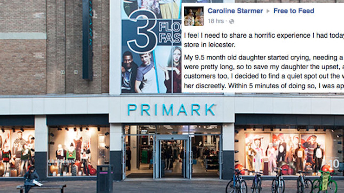 Mum slams Primark after ‘security guard grabs baby during breastfeeding row’: “He physically removed her from my breast”
