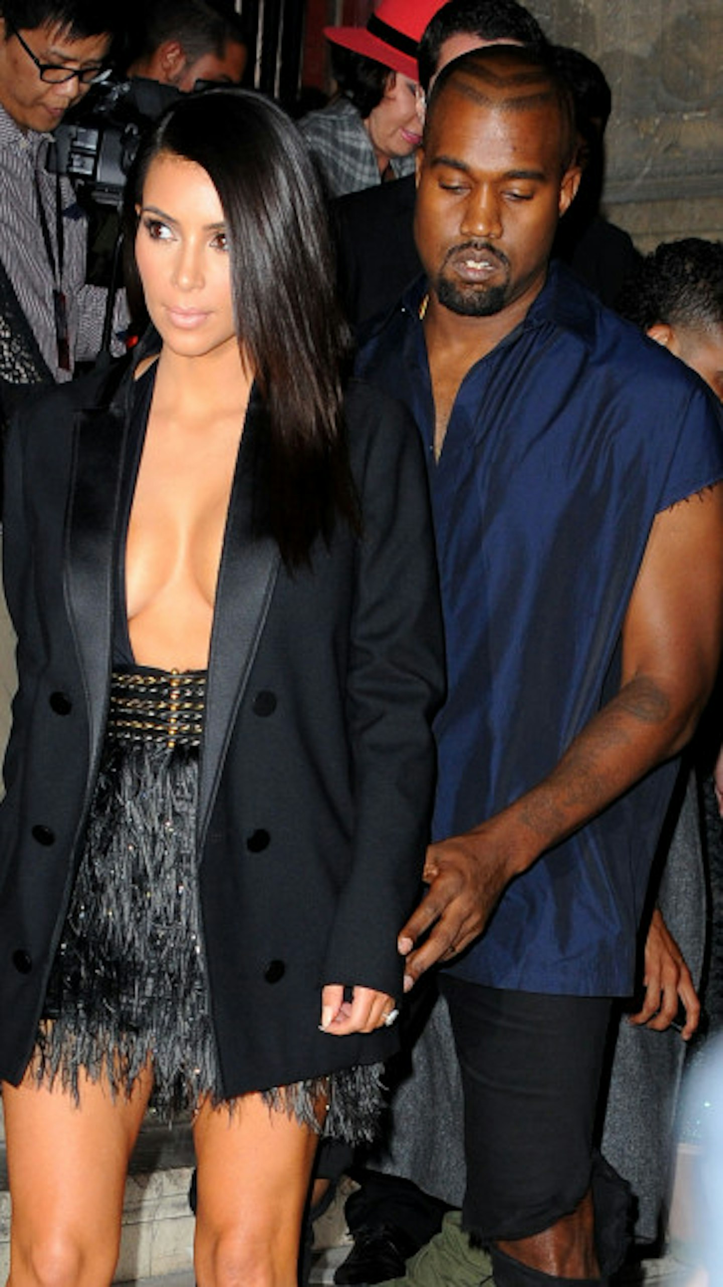 Kim and Kanye in Paris