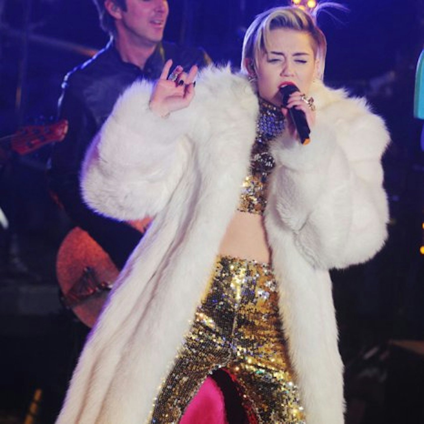 Miley Cyrus on New Year's Eve