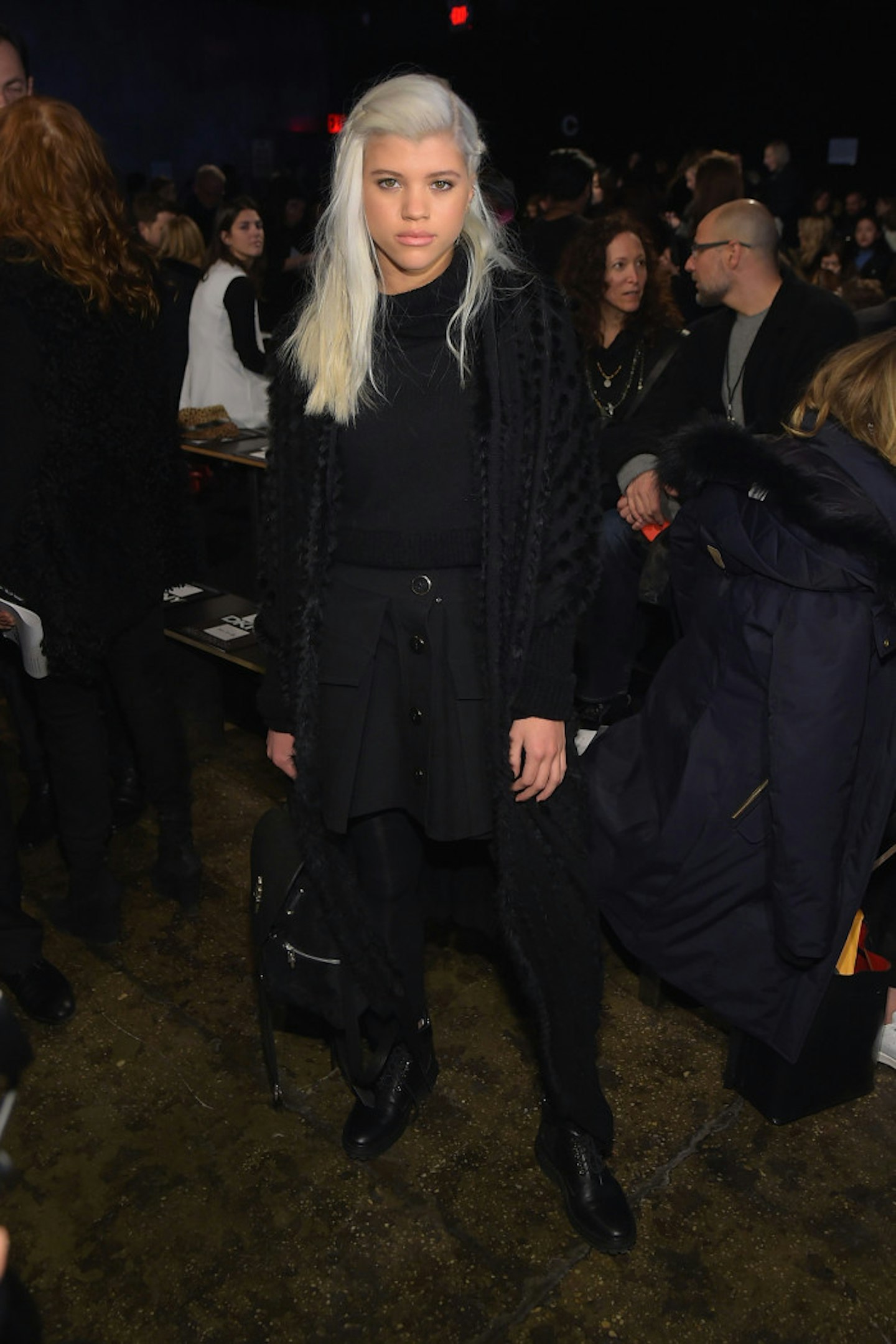 Sofia Richie at the DKNY show (Getty)