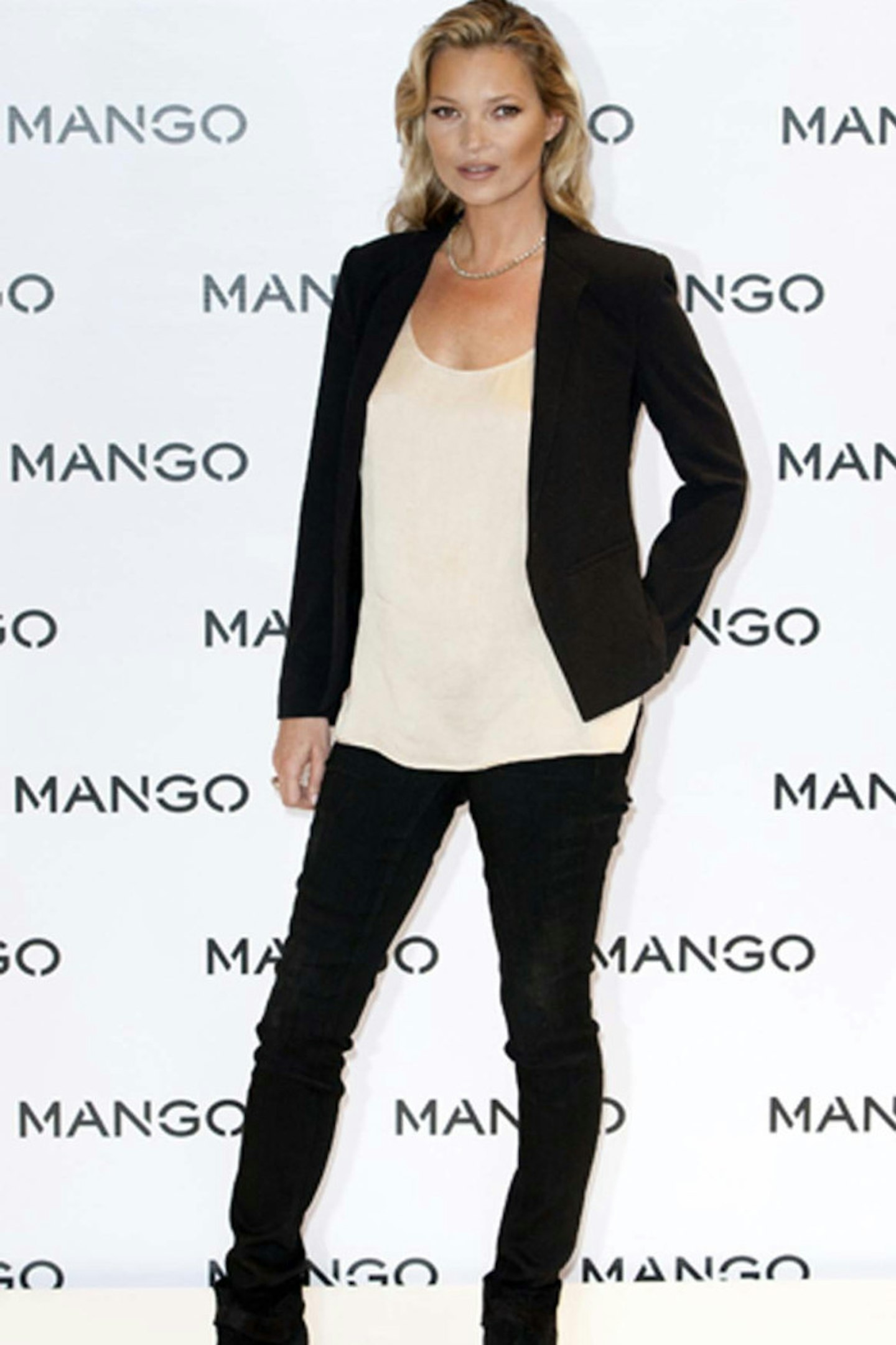 Kate Moss at the announcement of her Mango campaign, January 2012