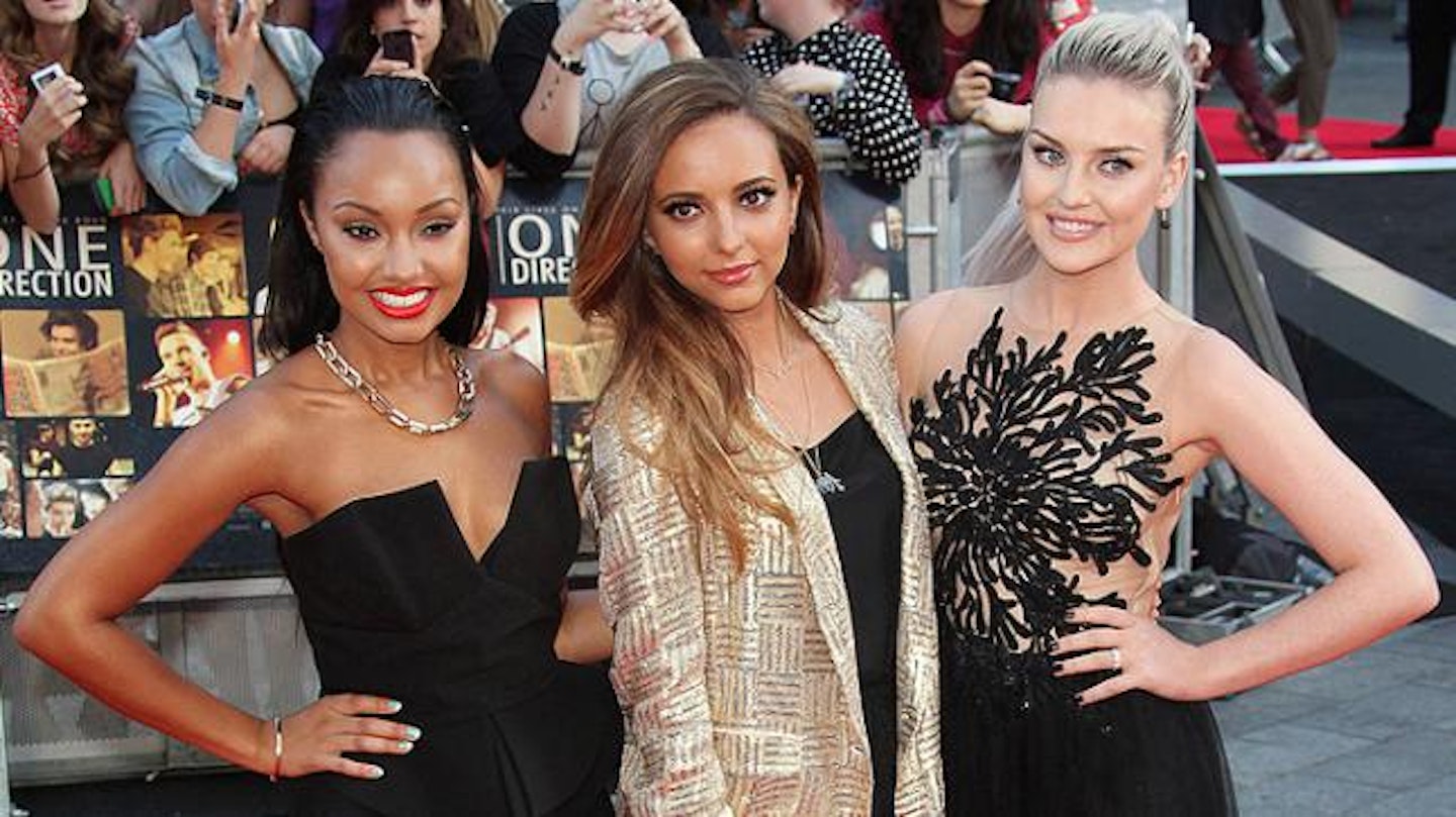 Perrie Edwards with her Little Mix bandmates Jade Thirlwall and Leigh-Anne Pinnock on the red carpet