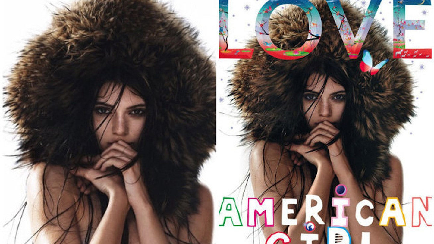 Kendall-Jenner-Topless-On-LOVE-Magazine-Cover