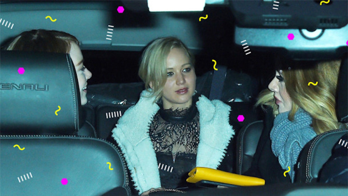 Adele, Jennifer Lawrence And Emma Stone Hit The Town