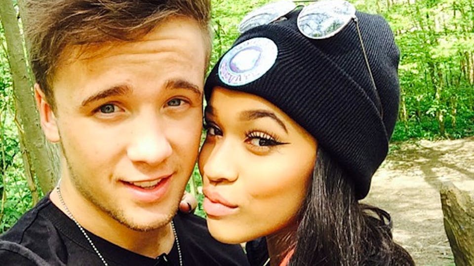 Photo The X Factors Sam Callaghan And Tamera Foster Look Blissful In Loved Up Selfie Closer